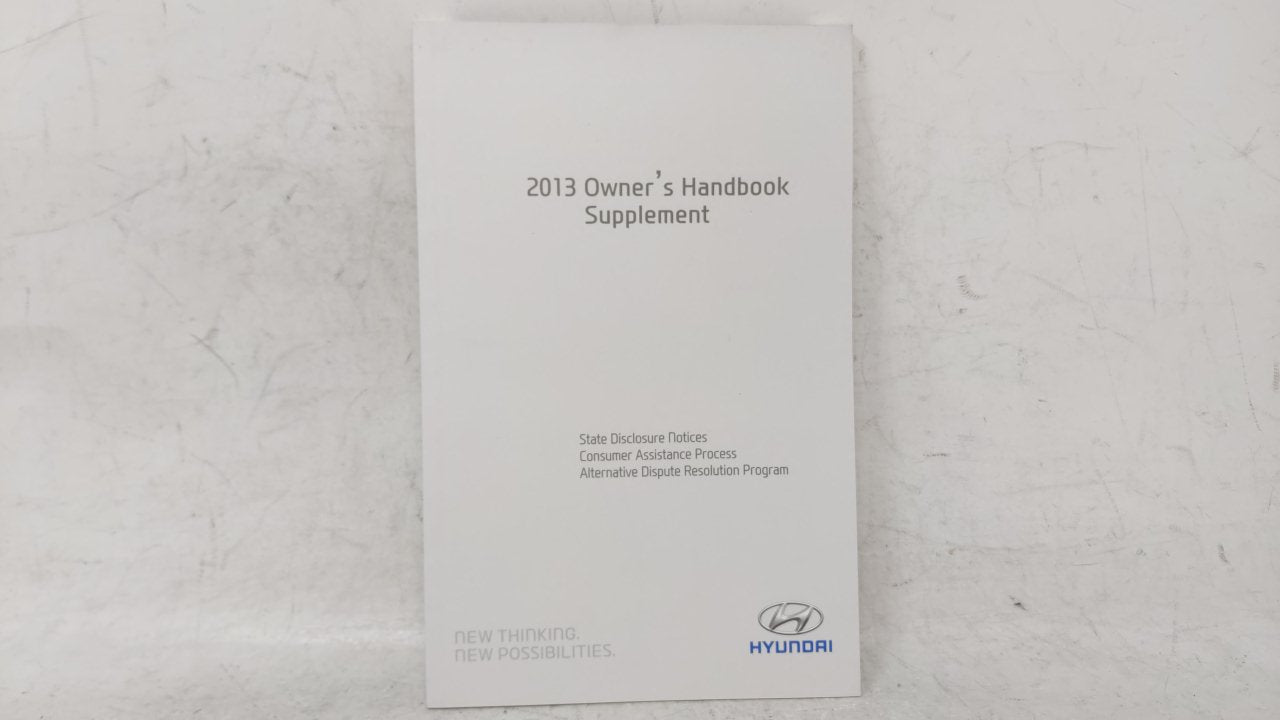 2013 Hyundai Sonata Owners Manual Book Guide OEM Used Auto Parts - Oemusedautoparts1.com