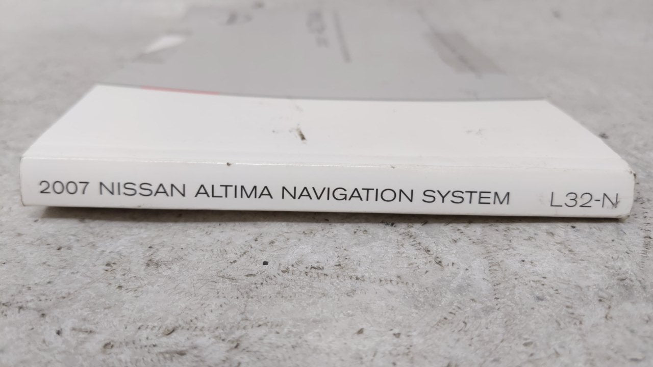 2007 Nissan Altima Owners Manual Book Guide OEM Used Auto Parts - Oemusedautoparts1.com
