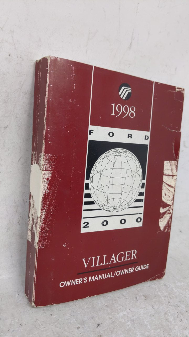 1998 Mercury Villager Owners Manual Book Guide OEM Used Auto Parts - Oemusedautoparts1.com