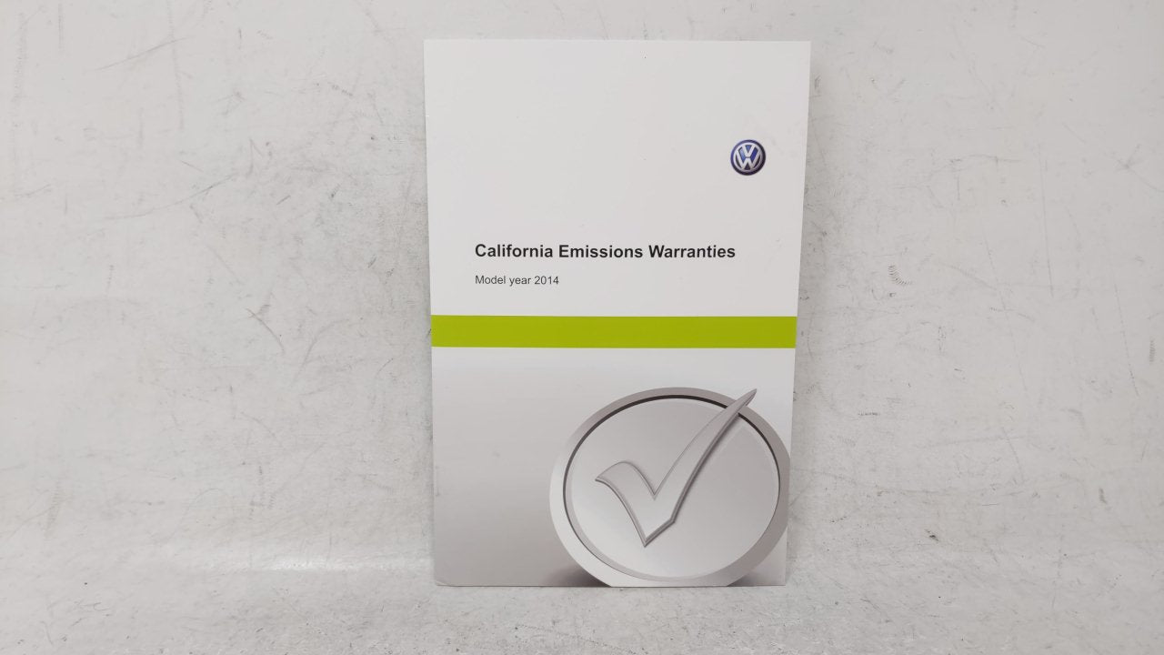 2014 Volkswagen Jetta Owners Manual Book Guide OEM Used Auto Parts - Oemusedautoparts1.com