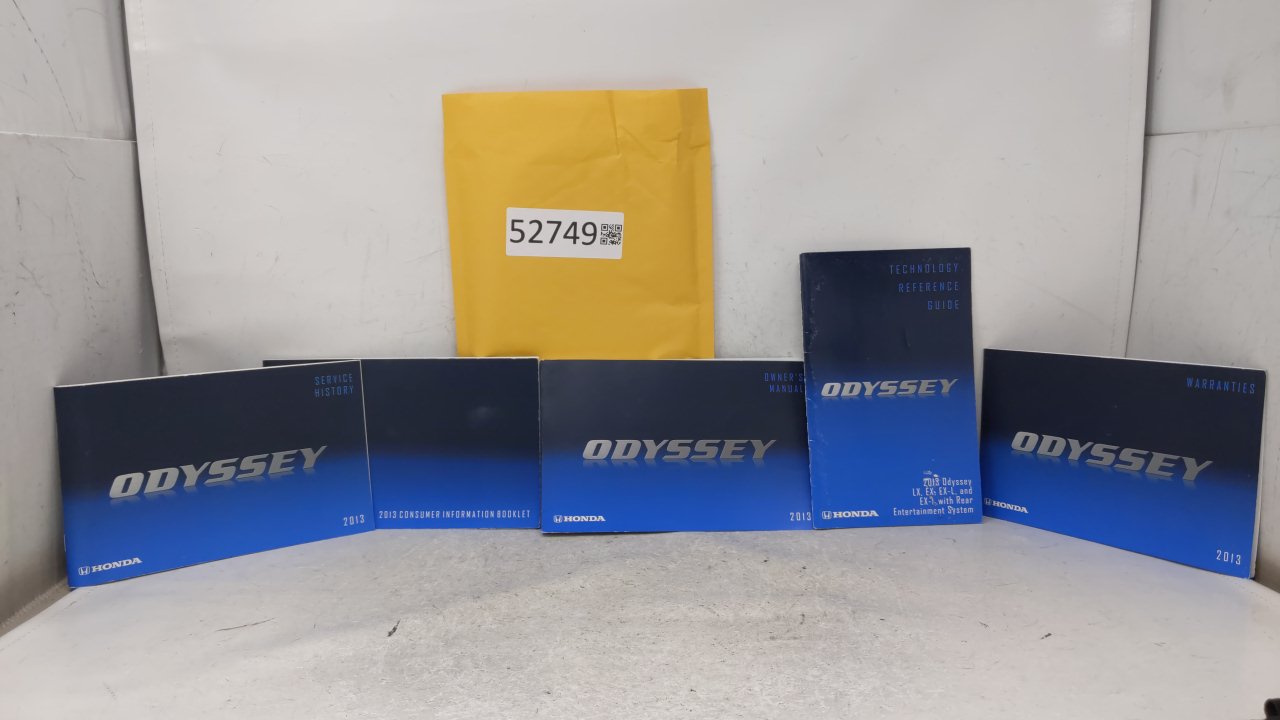 2013 Honda Odyssey Owners Manual Book Guide OEM Used Auto Parts - Oemusedautoparts1.com