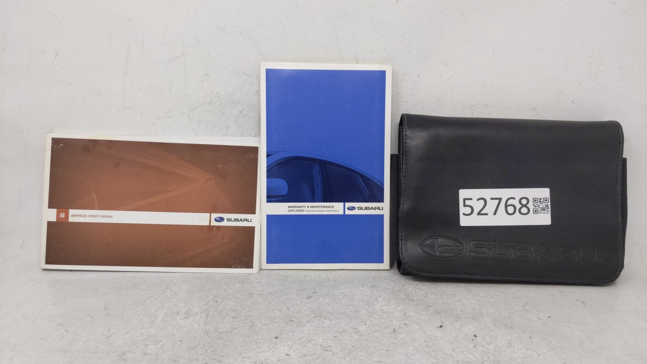 2008 Subaru Impreza Owners Manual Book Guide OEM Used Auto Parts - Oemusedautoparts1.com