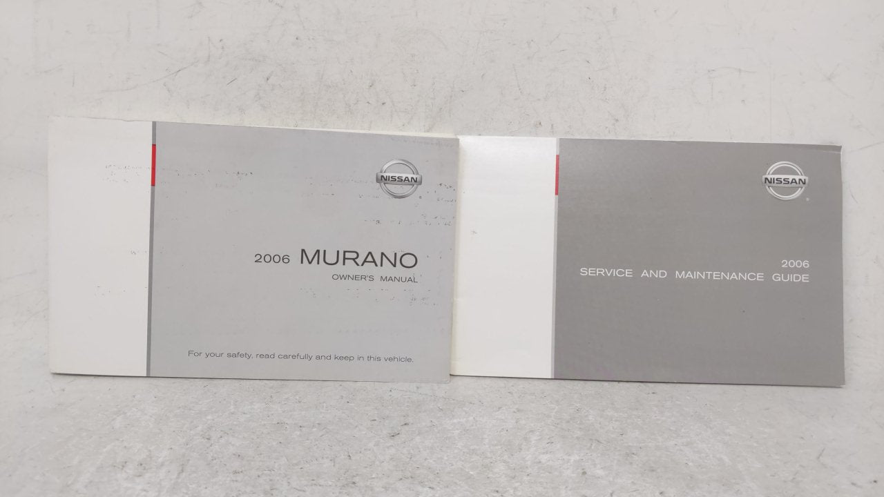 2006 Nissan Murano Owners Manual Book Guide OEM Used Auto Parts - Oemusedautoparts1.com