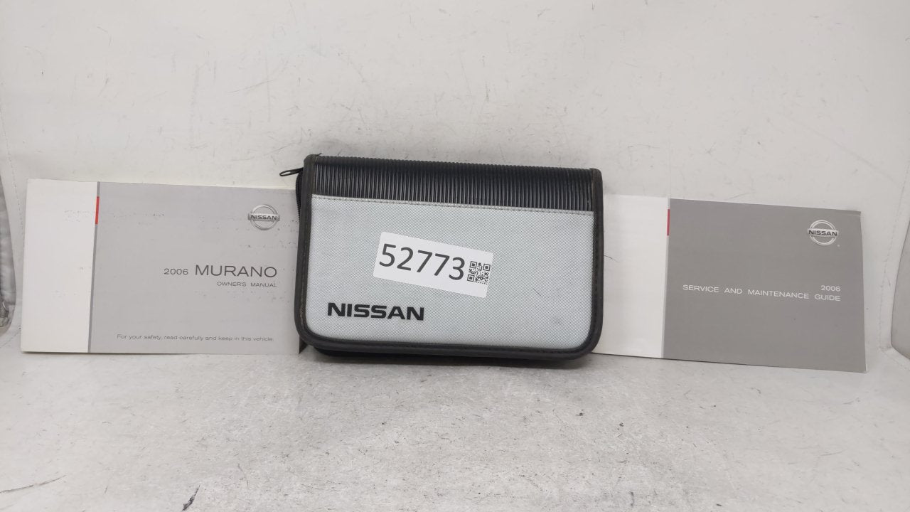 2006 Nissan Murano Owners Manual Book Guide OEM Used Auto Parts - Oemusedautoparts1.com