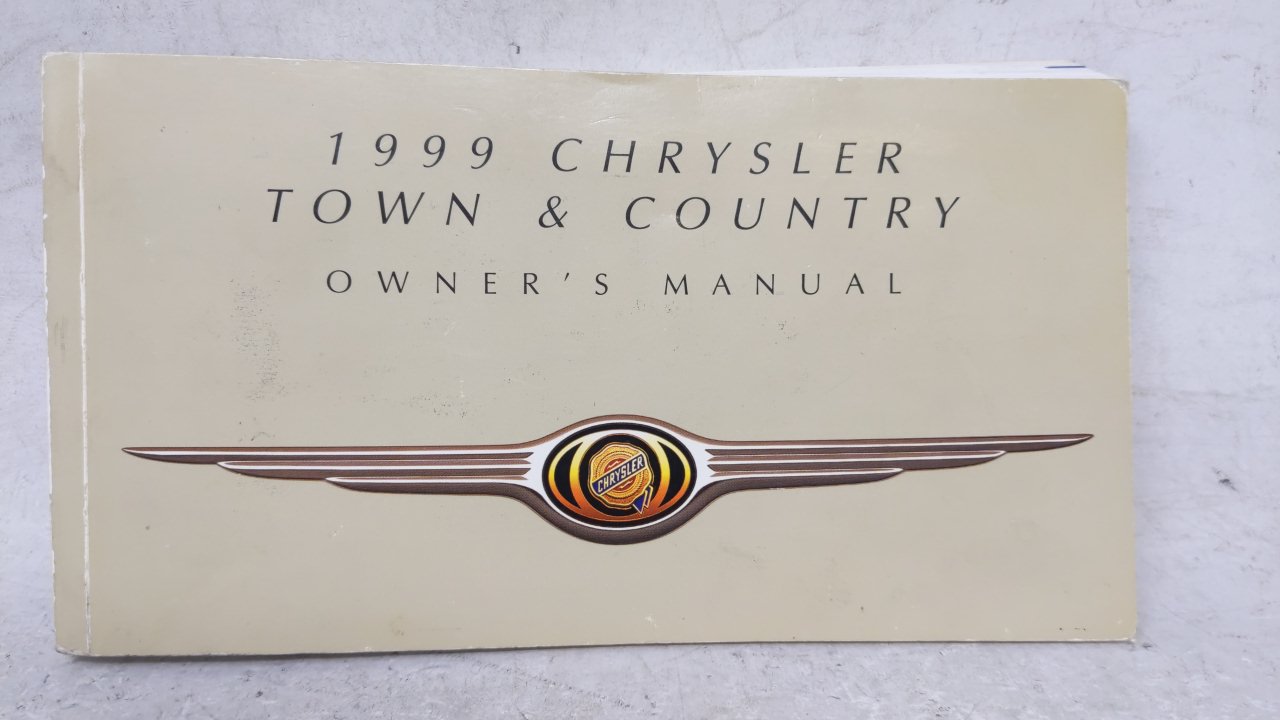 1999 Chrysler Town & Country Owners Manual Book Guide OEM Used Auto Parts - Oemusedautoparts1.com