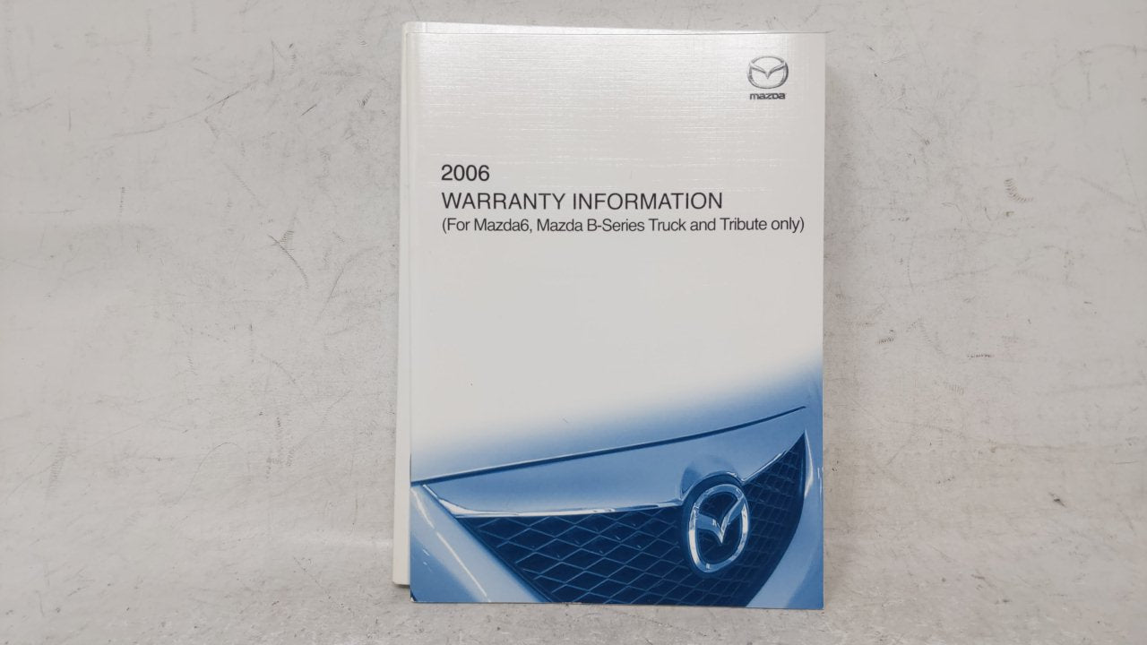 2006 Mazda 6 Owners Manual Book Guide OEM Used Auto Parts - Oemusedautoparts1.com