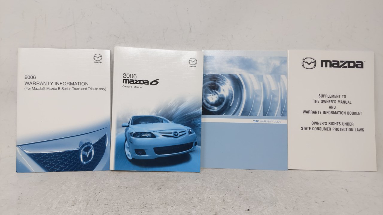 2006 Mazda 6 Owners Manual Book Guide OEM Used Auto Parts - Oemusedautoparts1.com