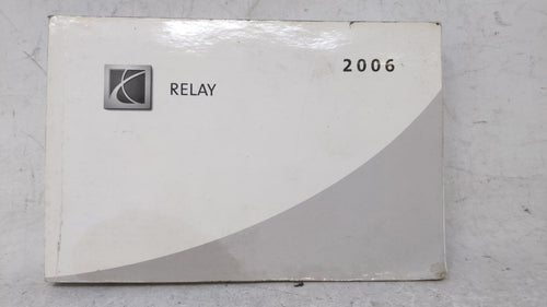 2006 Saturn Relay Owners Manual Book Guide OEM Used Auto Parts