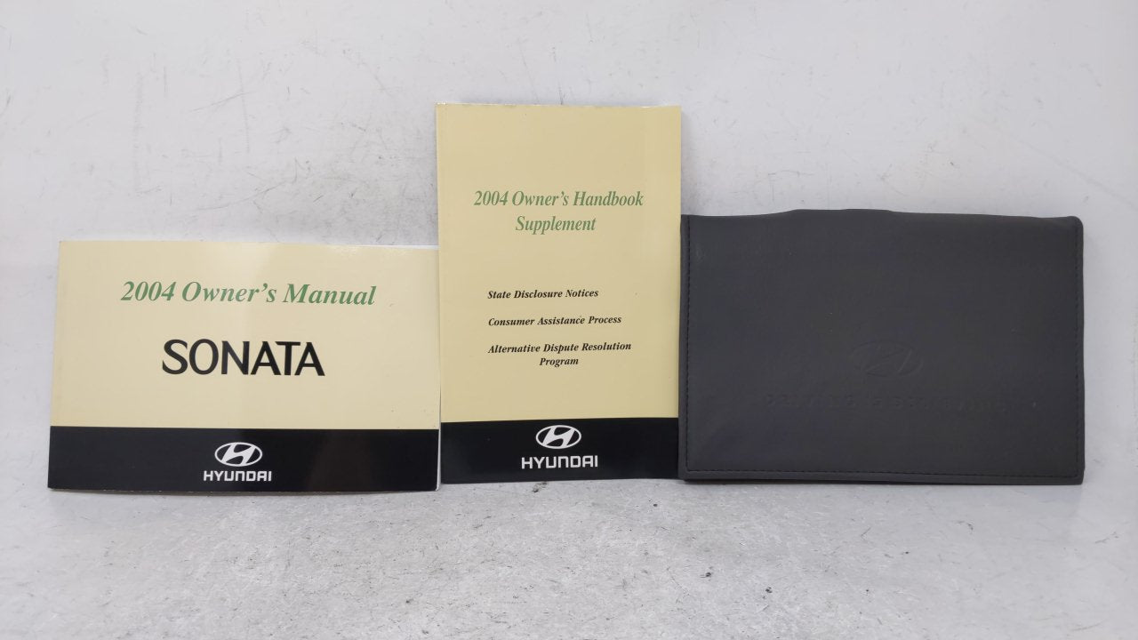 2004 Hyundai Sonata Owners Manual Book Guide OEM Used Auto Parts - Oemusedautoparts1.com