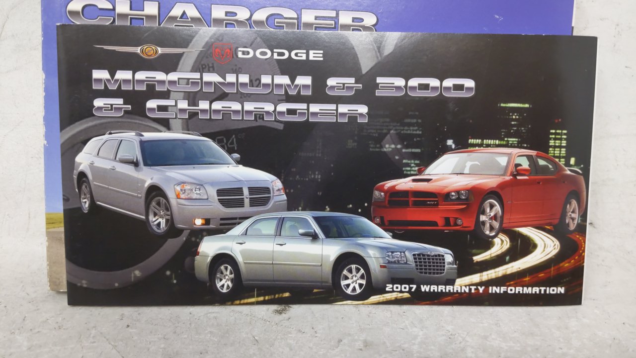 2007 Dodge Charger Owners Manual Book Guide OEM Used Auto Parts - Oemusedautoparts1.com