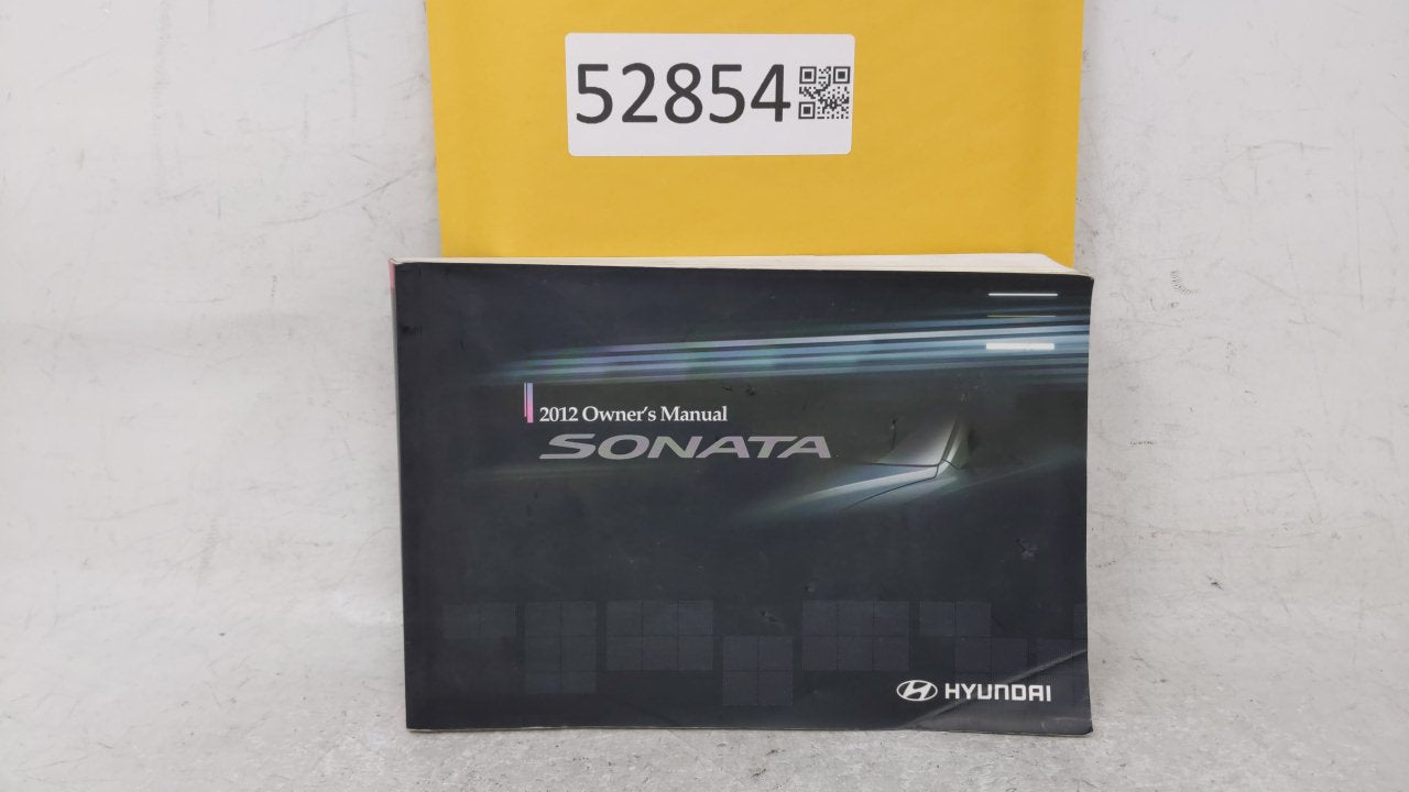 2012 Hyundai Sonata Owners Manual Book Guide OEM Used Auto Parts - Oemusedautoparts1.com