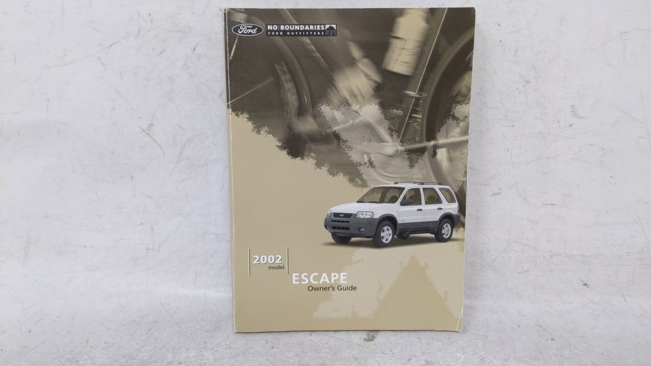 2002 Ford Escape Owners Manual Book Guide OEM Used Auto Parts - Oemusedautoparts1.com