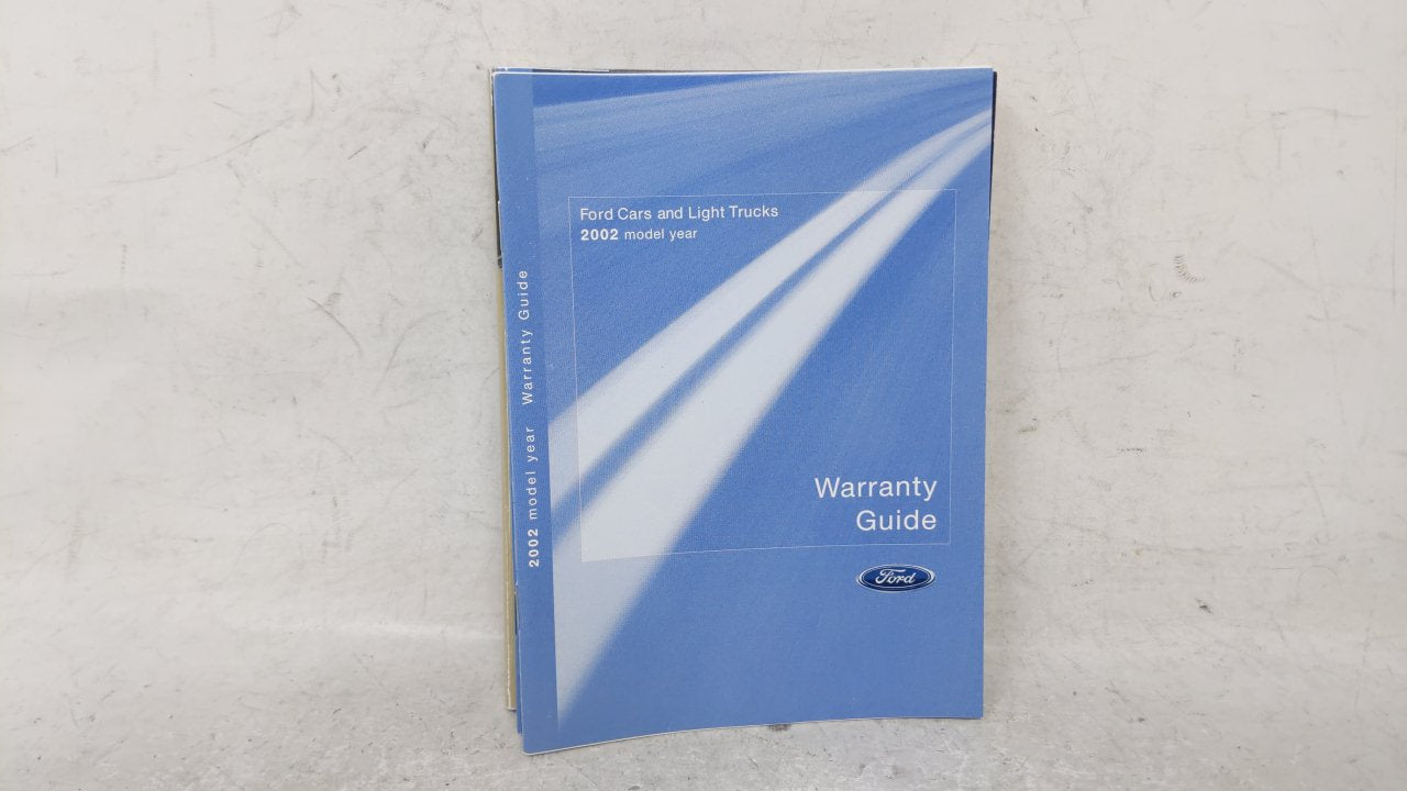 2002 Ford Escape Owners Manual Book Guide OEM Used Auto Parts - Oemusedautoparts1.com