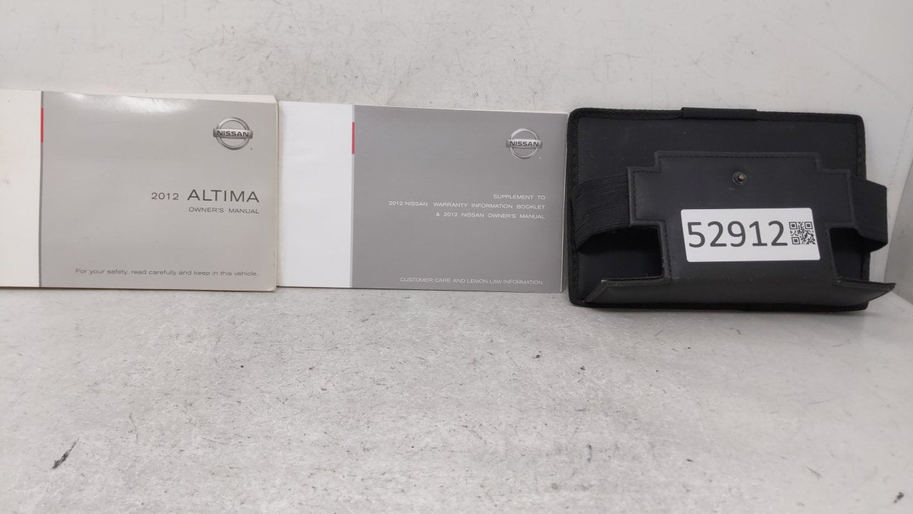 2012 Nissan Altima Owners Manual Book Guide OEM Used Auto Parts - Oemusedautoparts1.com