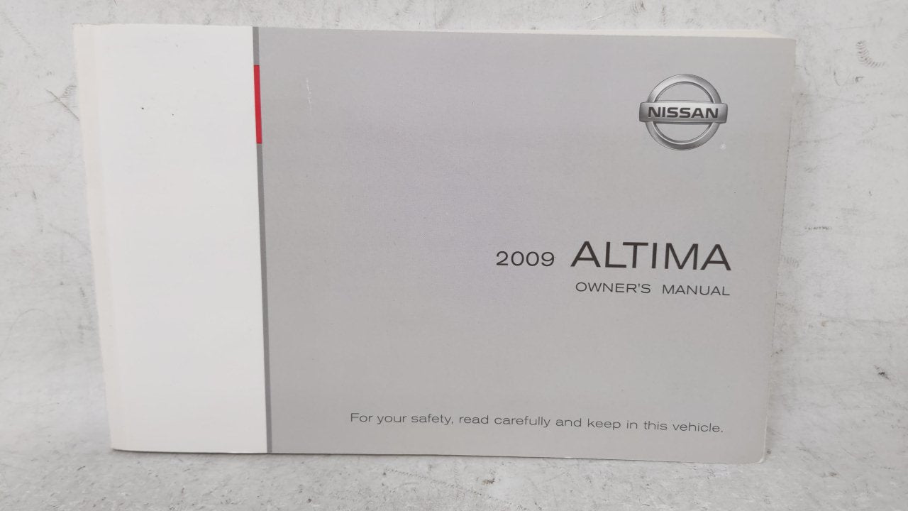 2009 Nissan Altima Owners Manual Book Guide OEM Used Auto Parts - Oemusedautoparts1.com