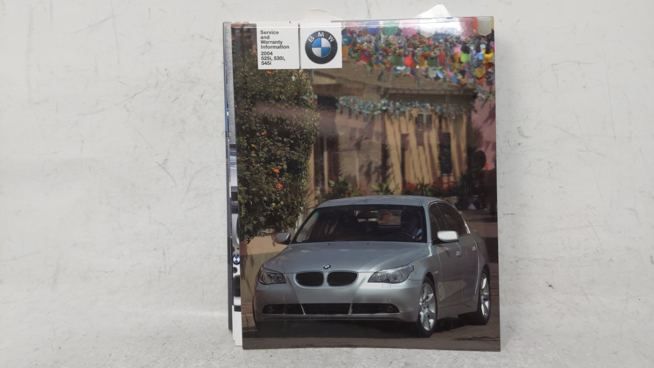 2004 Bmw 525it Owners Manual Book Guide OEM Used Auto Parts - Oemusedautoparts1.com