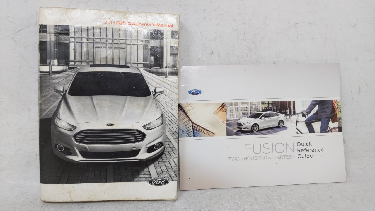 2013 Ford Fusion Owners Manual Book Guide OEM Used Auto Parts - Oemusedautoparts1.com