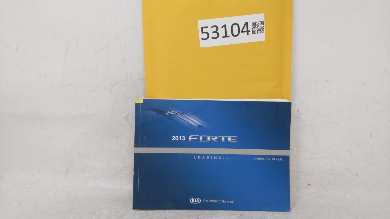 2013 Kia Forte Owners Manual Book Guide OEM Used Auto Parts - Oemusedautoparts1.com