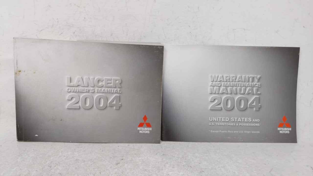 2004 Mitsubishi Lancer Owners Manual Book Guide OEM Used Auto Parts - Oemusedautoparts1.com