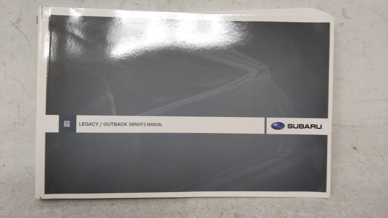 2008 Subaru Legacy Owners Manual Book Guide OEM Used Auto Parts - Oemusedautoparts1.com