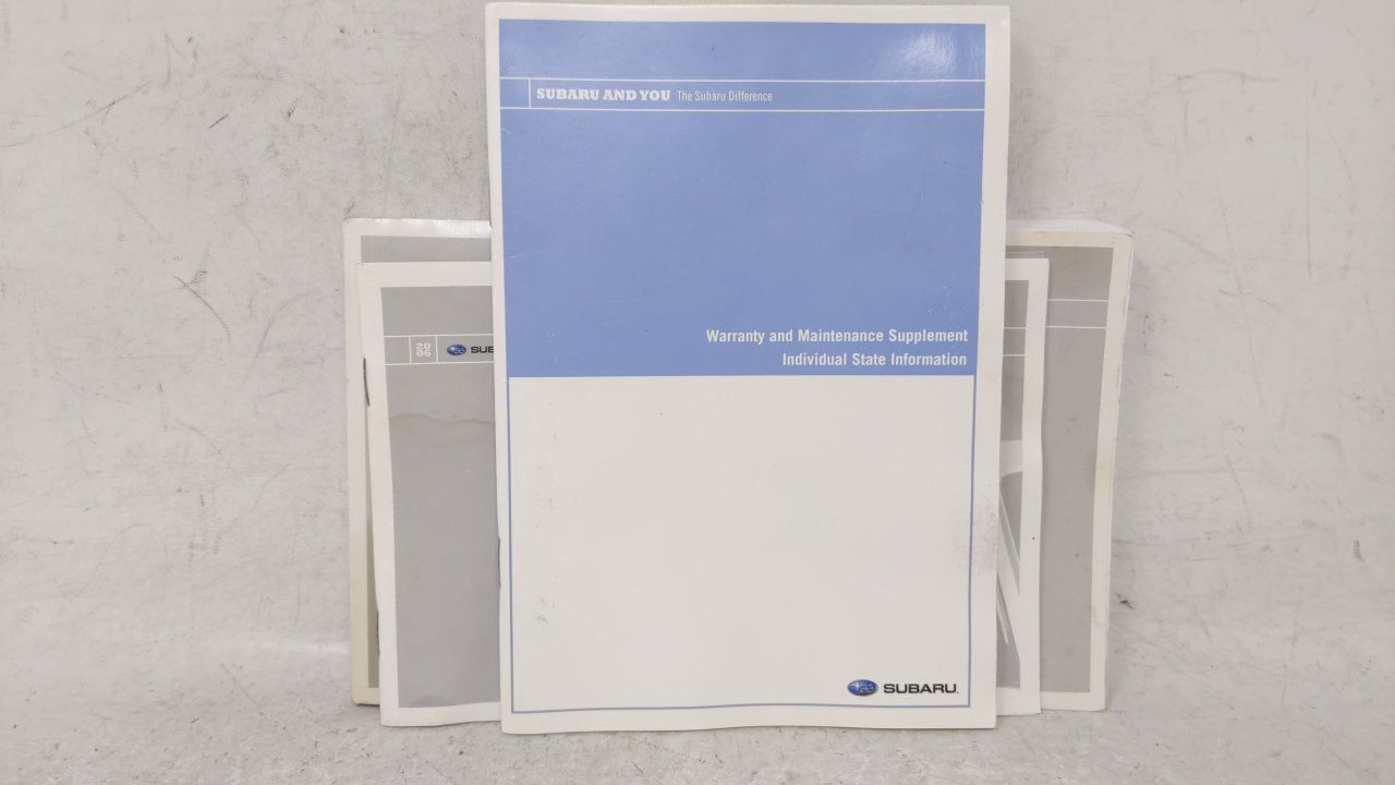 2007 Subaru Impreza Owners Manual Book Guide OEM Used Auto Parts - Oemusedautoparts1.com