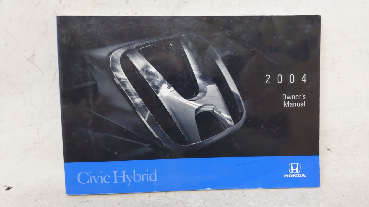 2004 Honda Civic Owners Manual Book Guide OEM Used Auto Parts - Oemusedautoparts1.com