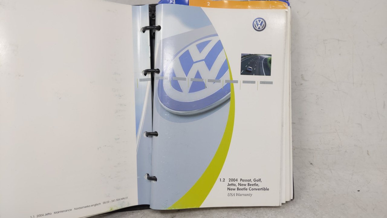 2004 Volkswagen Golf Owners Manual Book Guide OEM Used Auto Parts - Oemusedautoparts1.com