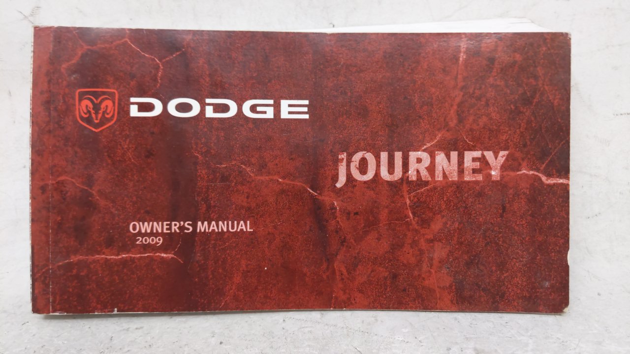 2009 Dodge Journey Owners Manual Book Guide OEM Used Auto Parts - Oemusedautoparts1.com