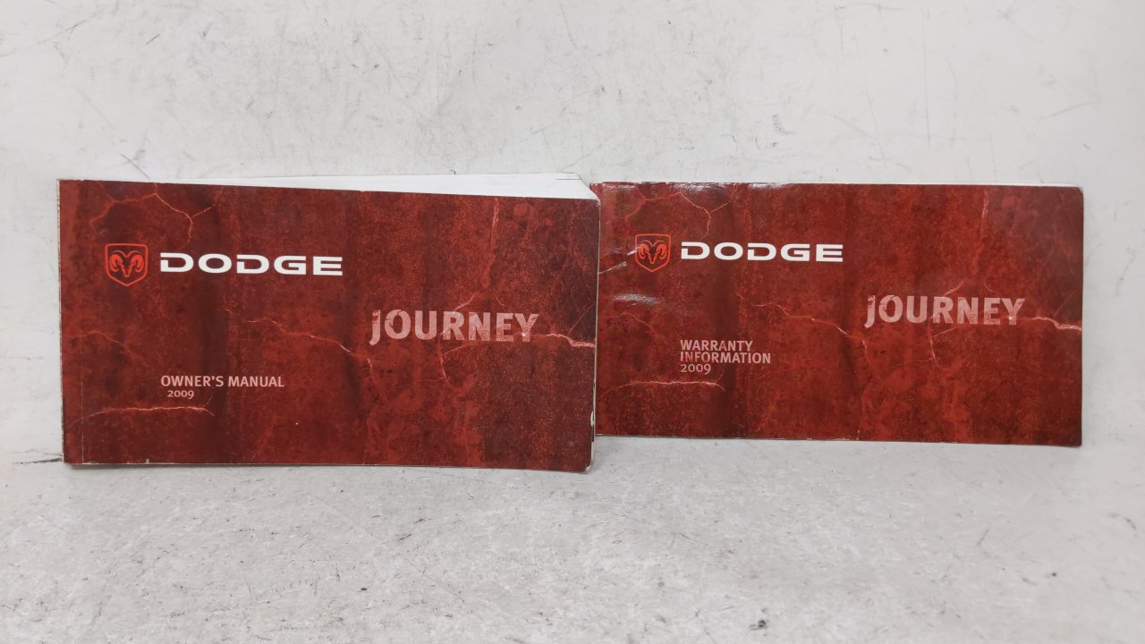 2009 Dodge Journey Owners Manual Book Guide OEM Used Auto Parts - Oemusedautoparts1.com