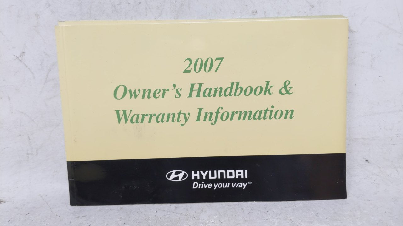 2007 Hyundai Sonata Owners Manual Book Guide OEM Used Auto Parts - Oemusedautoparts1.com