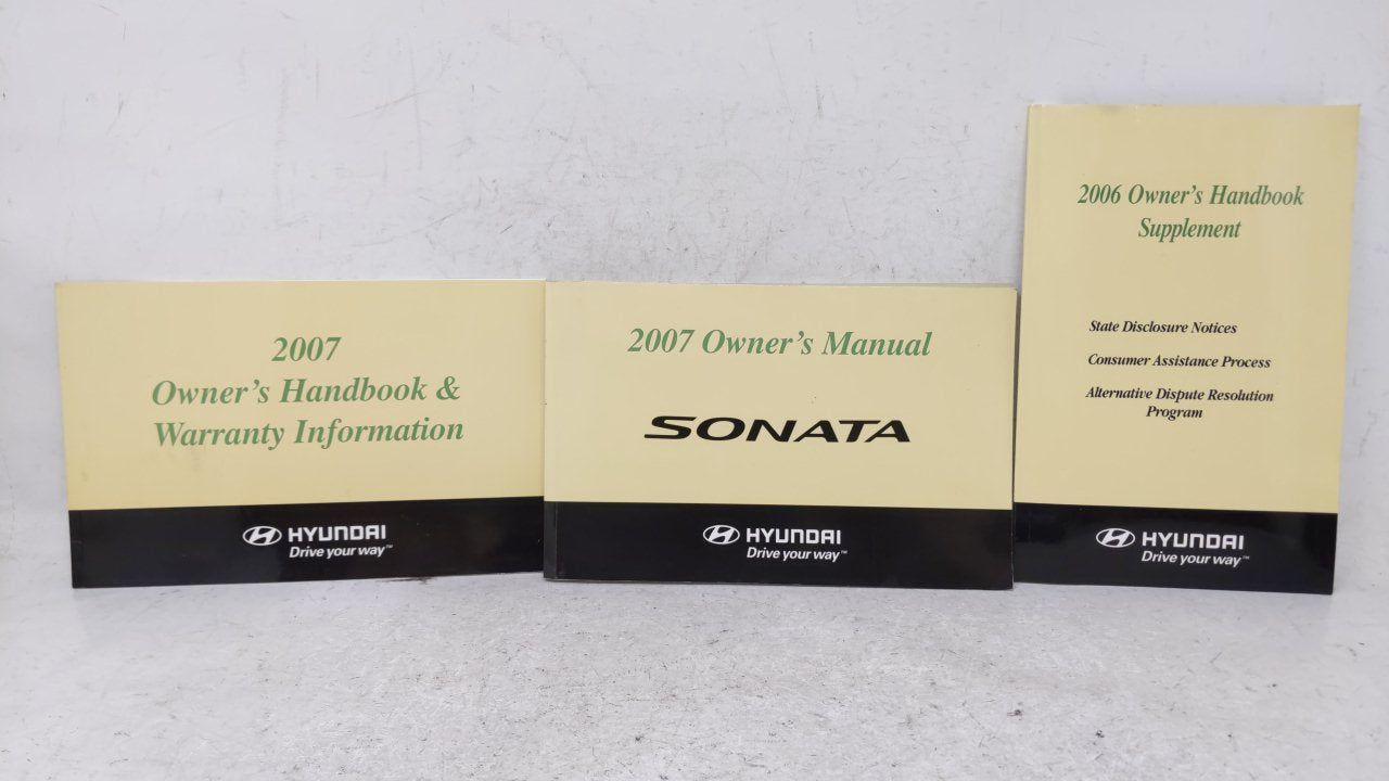 2007 Hyundai Sonata Owners Manual Book Guide OEM Used Auto Parts - Oemusedautoparts1.com