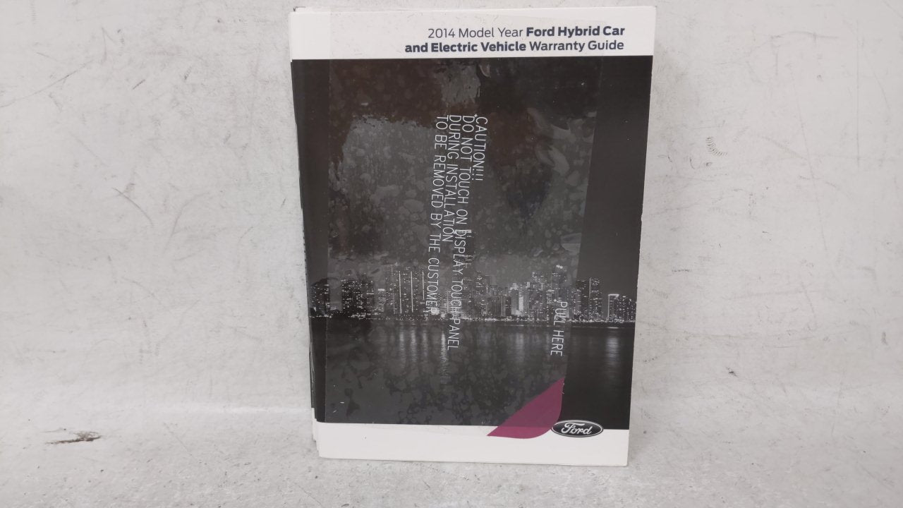 2014 Ford Fusion Owners Manual Book Guide OEM Used Auto Parts - Oemusedautoparts1.com