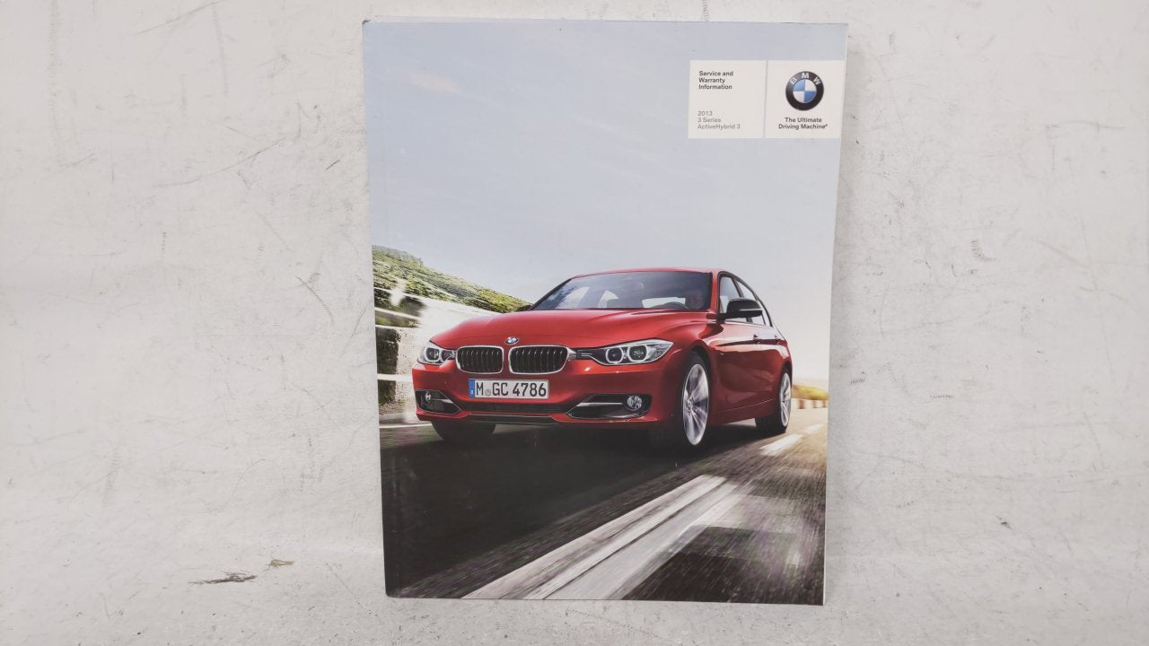 2013 Bmw 330i Owners Manual Book Guide OEM Used Auto Parts - Oemusedautoparts1.com