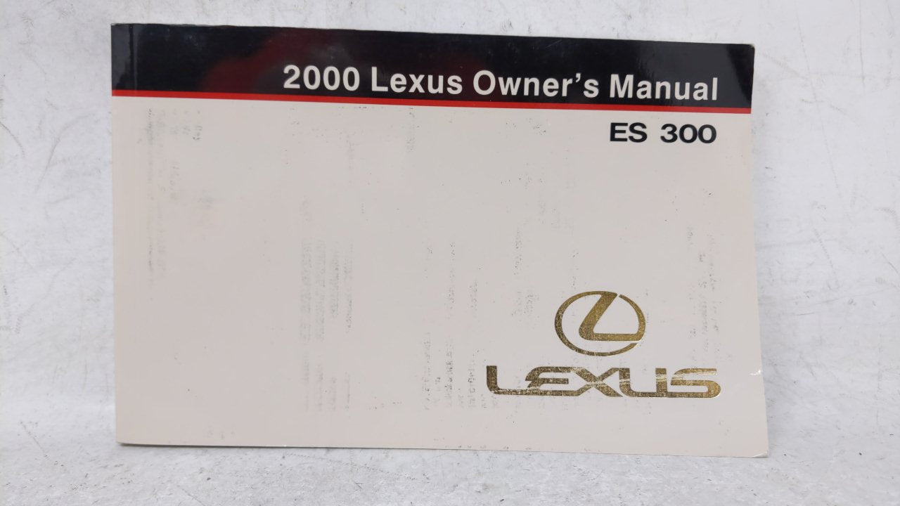 2000 Lexus Es300 Owners Manual Book Guide OEM Used Auto Parts - Oemusedautoparts1.com