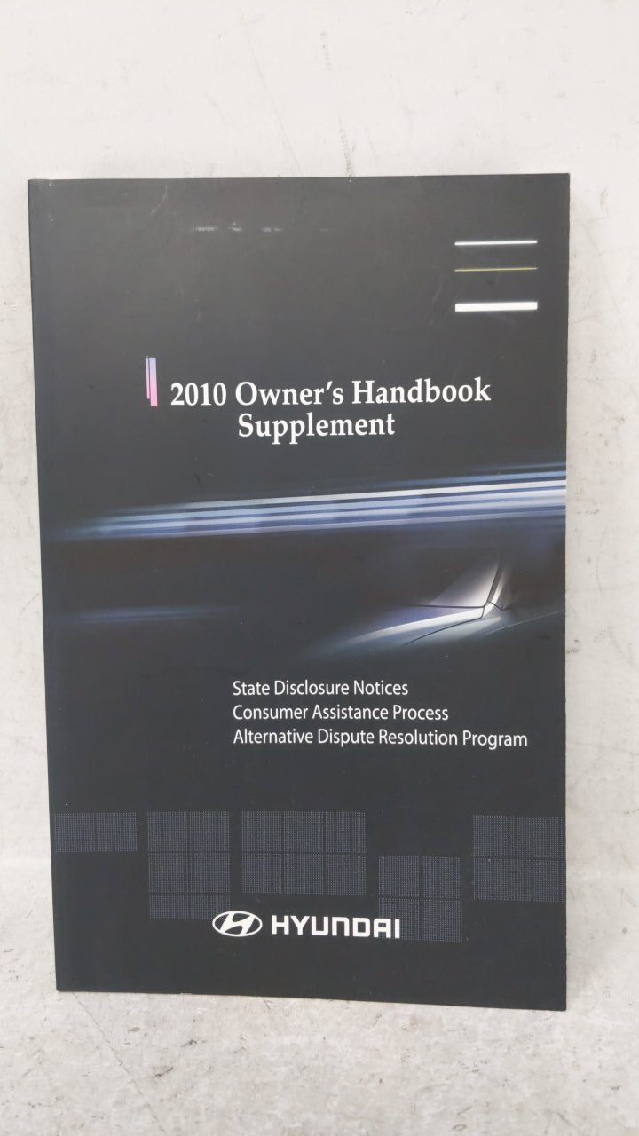 2010 Hyundai Santa Fe Owners Manual Book Guide OEM Used Auto Parts - Oemusedautoparts1.com