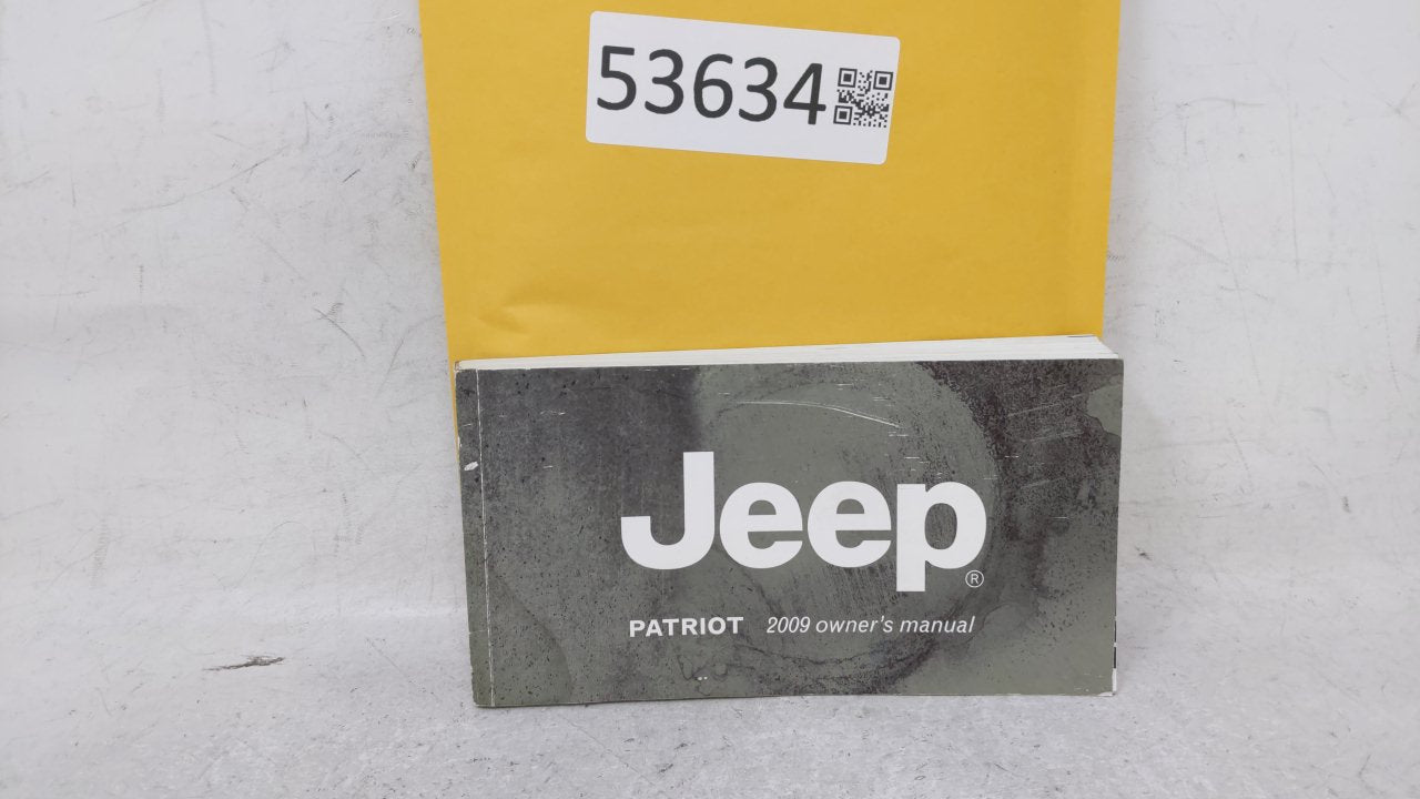 2009 Jeep Patriot Owners Manual Book Guide OEM Used Auto Parts - Oemusedautoparts1.com