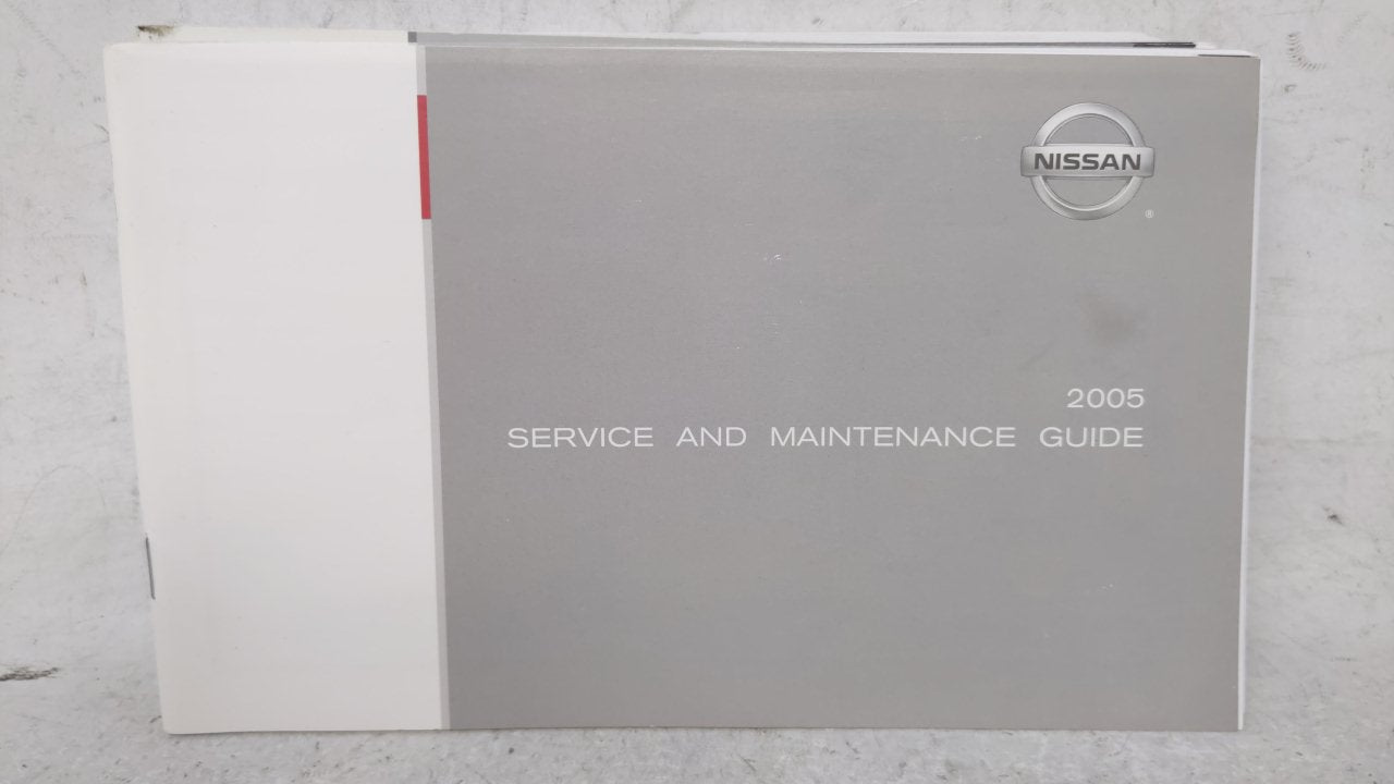 2005 Nissan Maxima Owners Manual Book Guide OEM Used Auto Parts - Oemusedautoparts1.com