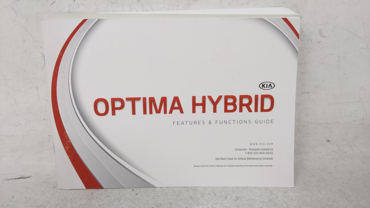 2015 Kia Optima Owners Manual Book Guide OEM Used Auto Parts - Oemusedautoparts1.com