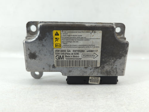 2008-2009 Pontiac G6 Chassis Control Module Ccm Bcm Body Control 20812000