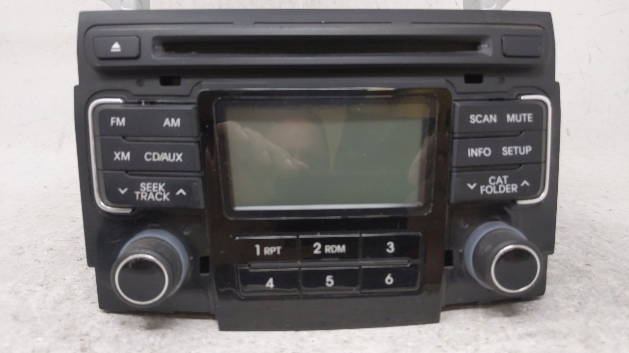 2011 Hyundai Sonata Radio AM FM Cd Player Receiver Replacement P/N:96180-3Q000 Fits OEM Used Auto Parts - Oemusedautoparts1.com