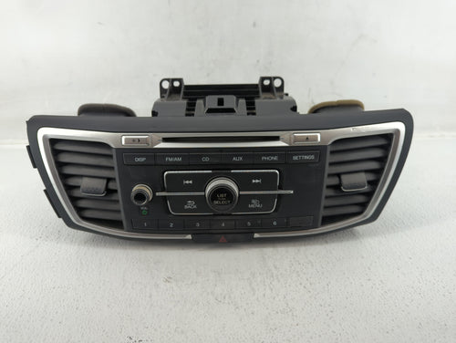 2013-2015 Honda Accord Radio AM FM Cd Player Receiver Replacement P/N:39100-T2A-A121 Fits 2013 2014 2015 OEM Used Auto Parts