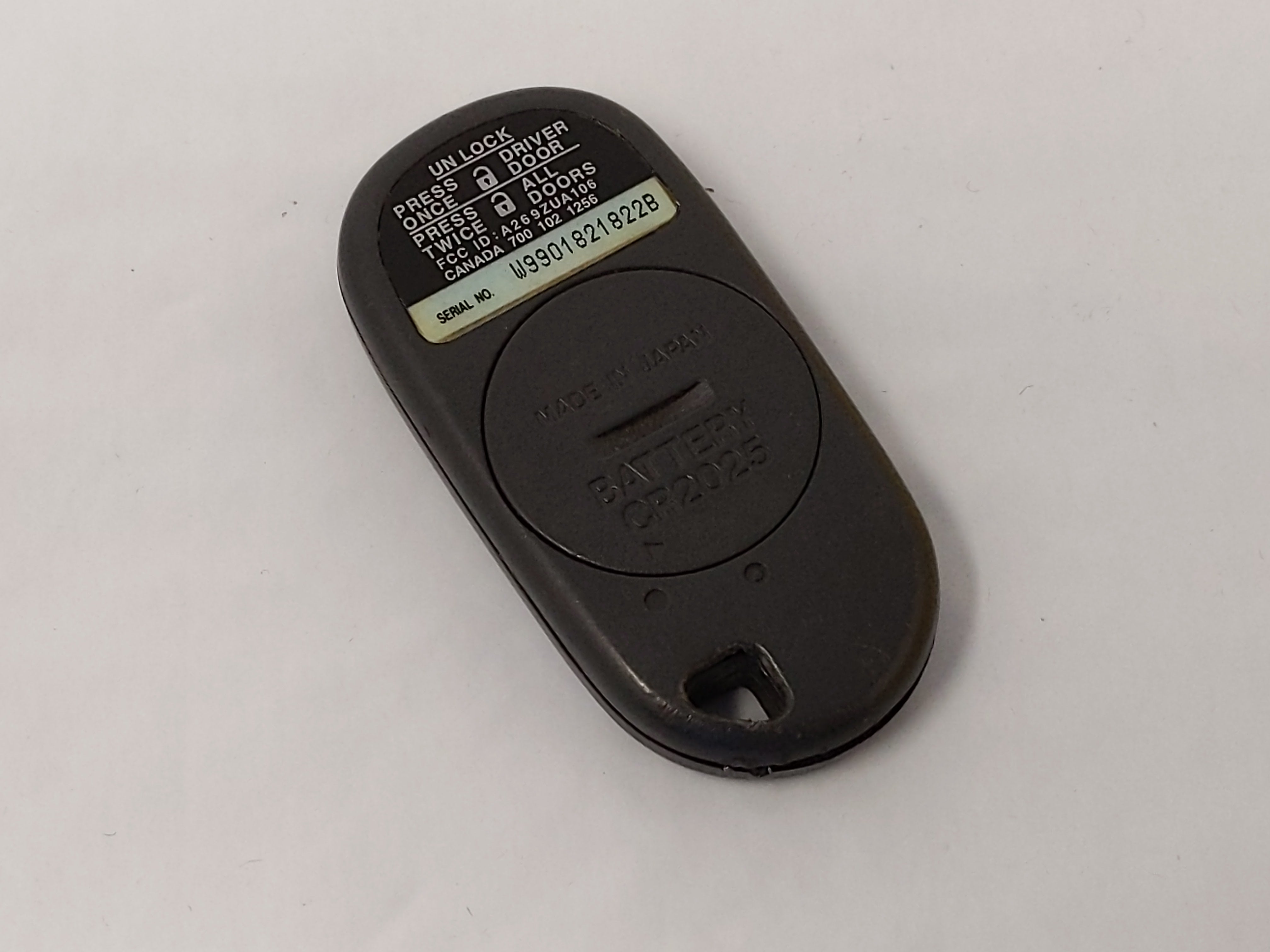 1997-2000 Honda Civic Keyless Entry Remote A269zua106 3 Buttons - Oemusedautoparts1.com
