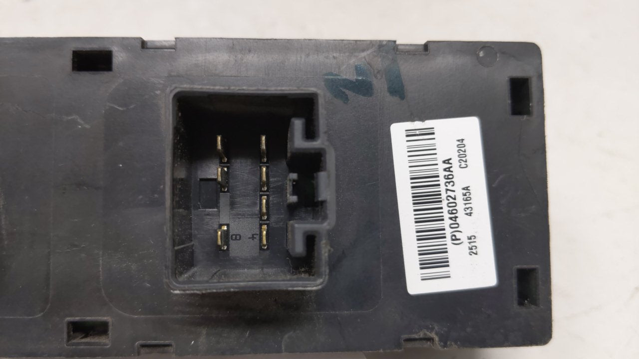 2006-2008 Dodge Magnum Master Power Window Switch Replacement Driver Side Left P/N:P04602735AA 10503828D1AB 1050382BD5AB Fits OEM Used Auto Parts - Oemusedautoparts1.com