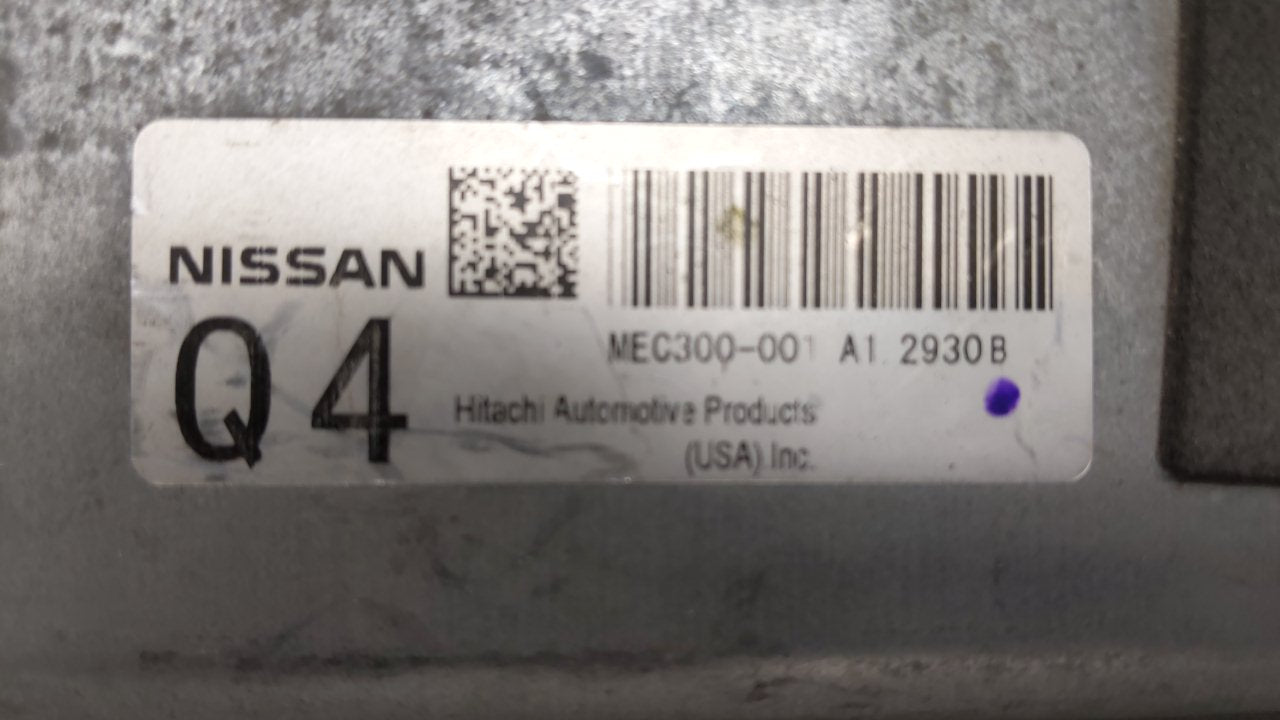 2013-2014 Nissan Altima PCM Engine Computer ECU ECM PCU OEM P/N:MEC300-040 D1 MEC300-001 A1 Fits 2013 2014 OEM Used Auto Parts - Oemusedautoparts1.com