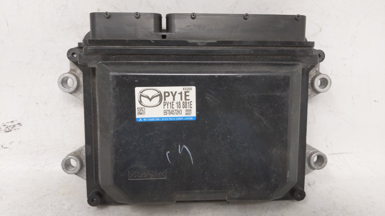 2014 Mazda 6 PCM Engine Computer ECU ECM PCU OEM P/N:PY1E 18 881E Fits OEM Used Auto Parts - Oemusedautoparts1.com