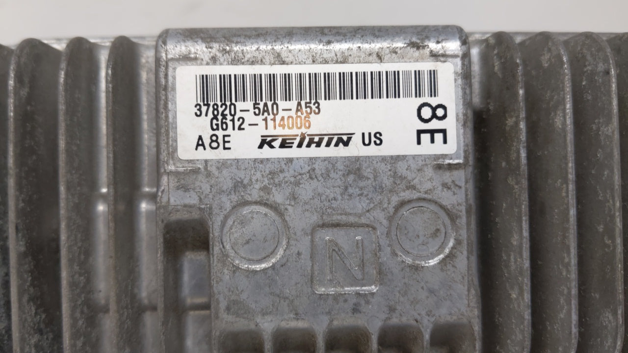 2015 Honda Accord PCM Engine Computer ECU ECM PCU OEM P/N:37820-5A0-A53 Fits OEM Used Auto Parts - Oemusedautoparts1.com