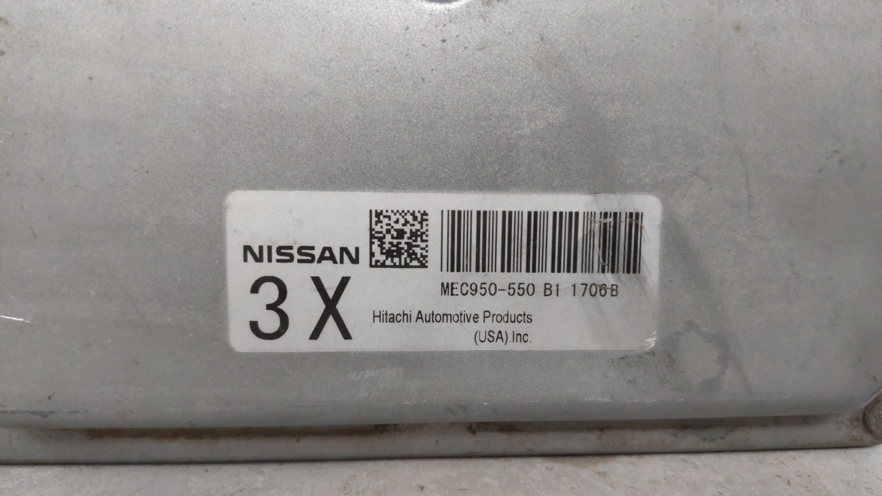 2011-2012 Nissan Sentra Engine Computer Ecu Pcm Ecm Pcu Oem Mec950-550 65341 - Oemusedautoparts1.com