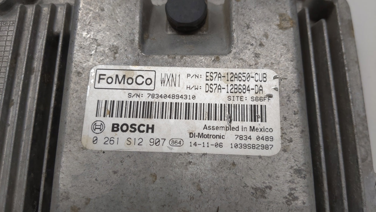 2014-2016 Ford Fusion PCM Engine Computer ECU ECM PCU OEM P/N:ES7A-12A650-RD ES7A-12A650-EK Fits 2014 2015 2016 OEM Used Auto Parts - Oemusedautoparts1.com