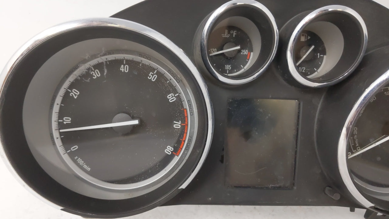 2013 Buick Verano Instrument Cluster Speedometer Gauges P/N:22978276 Fits OEM Used Auto Parts - Oemusedautoparts1.com