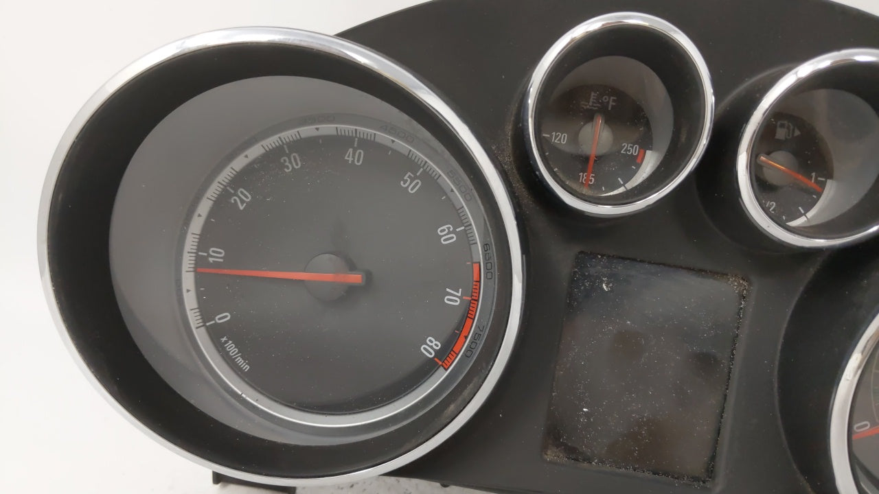 2012 Buick Regal Instrument Cluster Speedometer Gauges P/N:22840504 Fits OEM Used Auto Parts - Oemusedautoparts1.com